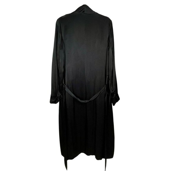 ICONS Objects of Devotion Black Satin Limited Edition Duster Coat / Robe Medium - Picture 4 of 15